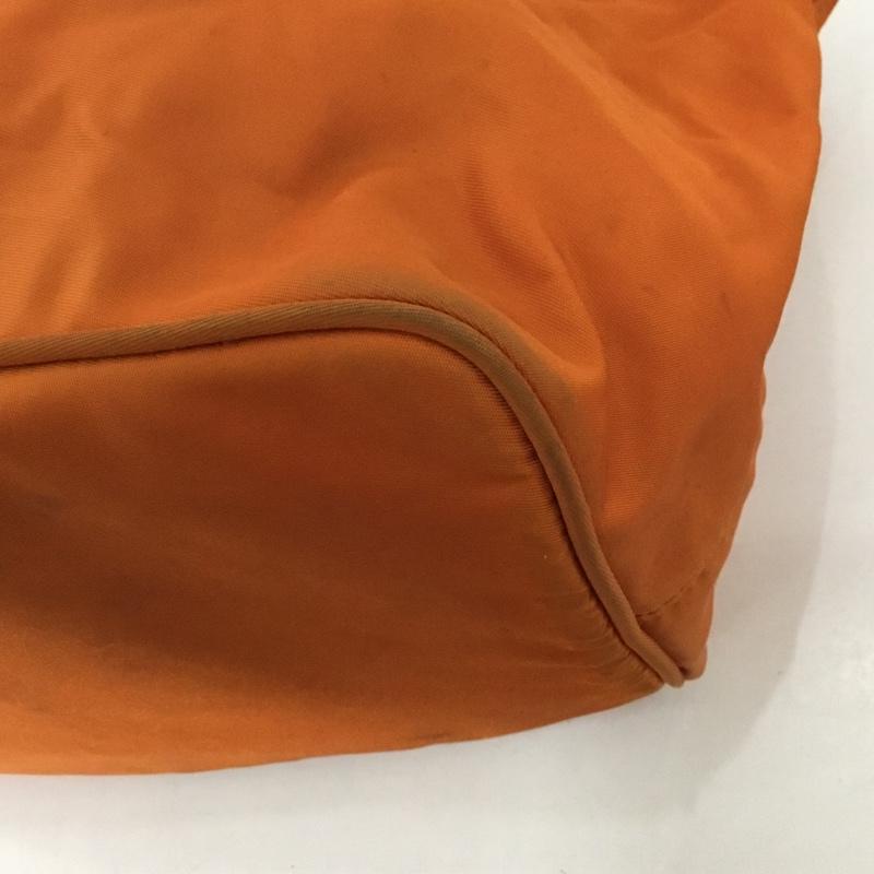 プラダ PRADA ハンドバッグ ハンドバッグ ロゴ、文字 橙 / オレンジ /  レディース USED 古着 中古 10128301