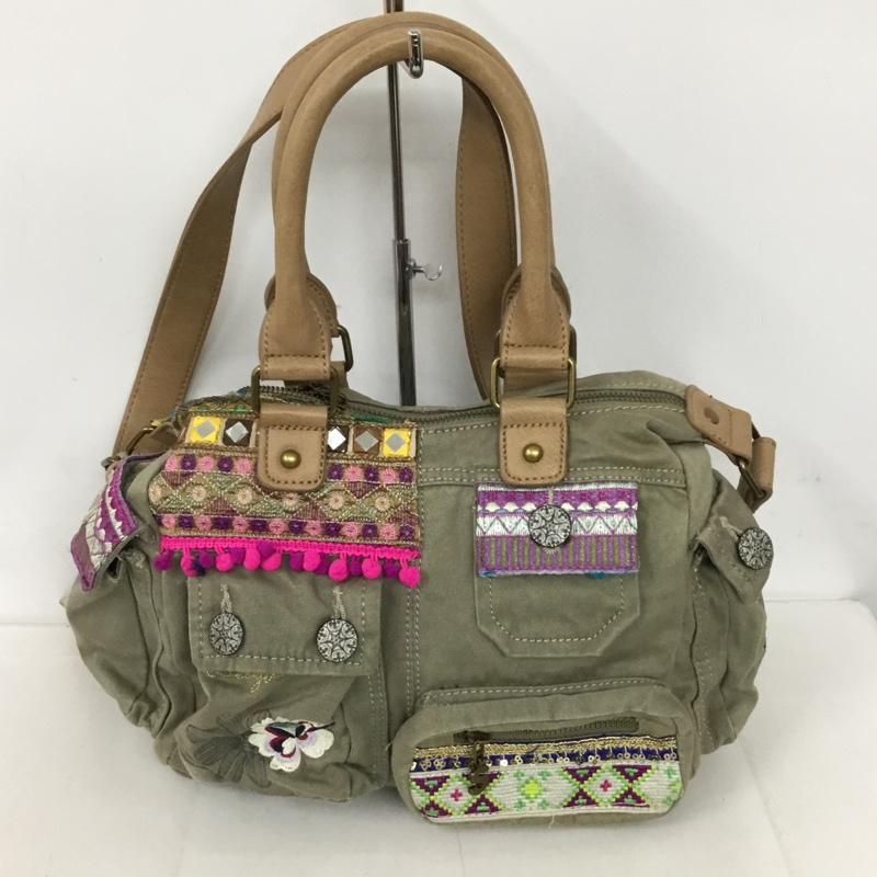 デシグアル Desigual ショルダーバッグ ショルダーバッグ ハンドバッグ 2WAY 71X9JC6 刺繍  マルチカラー / マルチカラー /  レディース USED 古着 中古 10128302