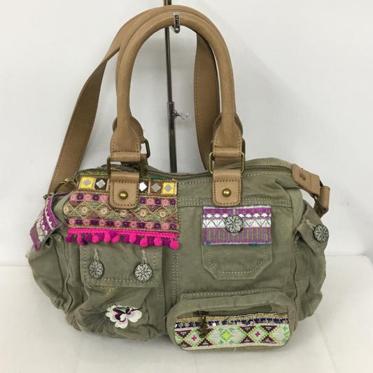 デシグアル Desigual ショルダーバッグ ショルダーバッグ ハンドバッグ 2WAY 71X9JC6 刺繍  マルチカラー / マルチカラー /  レディース USED 古着 中古 10128302