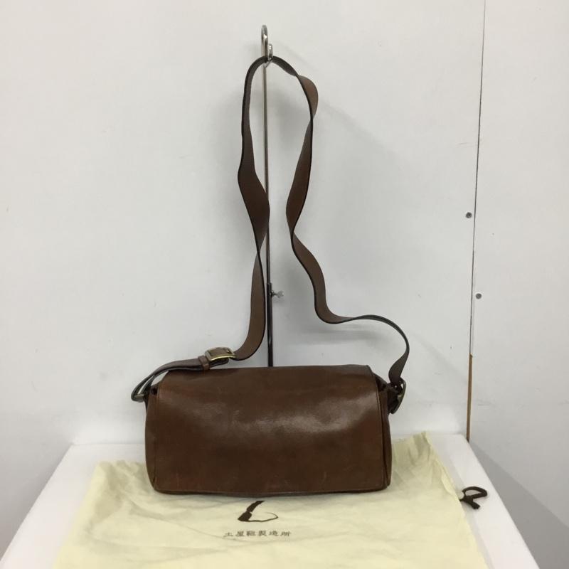 ツチヤカバン 土屋鞄 ショルダーバッグ ショルダーバッグ レザー 無地 茶 / ブラウン /  メンズ USED 古着 中古 10128306