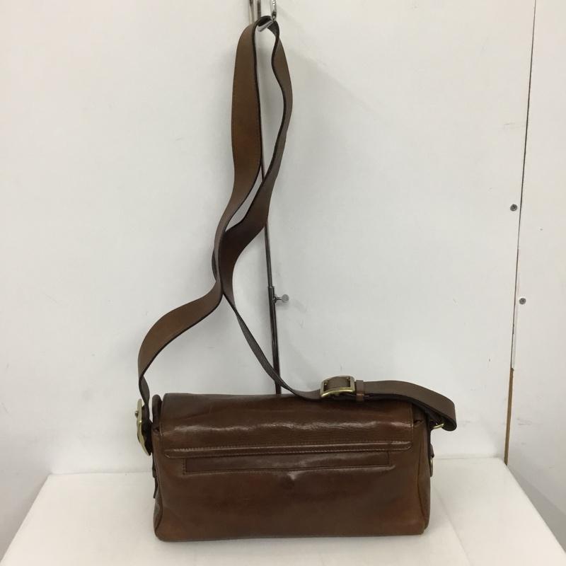 ツチヤカバン 土屋鞄 ショルダーバッグ ショルダーバッグ レザー 無地 茶 / ブラウン /  メンズ USED 古着 中古 10128306