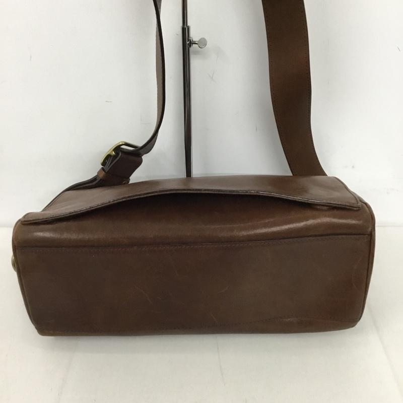 ツチヤカバン 土屋鞄 ショルダーバッグ ショルダーバッグ レザー 無地 茶 / ブラウン /  メンズ USED 古着 中古 10128306