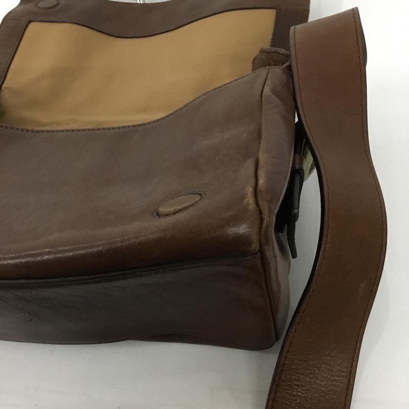 ツチヤカバン 土屋鞄 ショルダーバッグ ショルダーバッグ レザー 無地 茶 / ブラウン /  メンズ USED 古着 中古 10128306