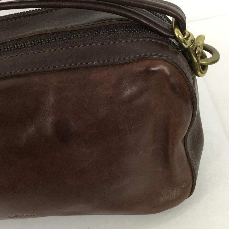 ゲンテン genten バッグ バッグ レザー dan genten ロゴ、文字 茶 / ブラウン /  メンズ USED 古着 中古 10128316