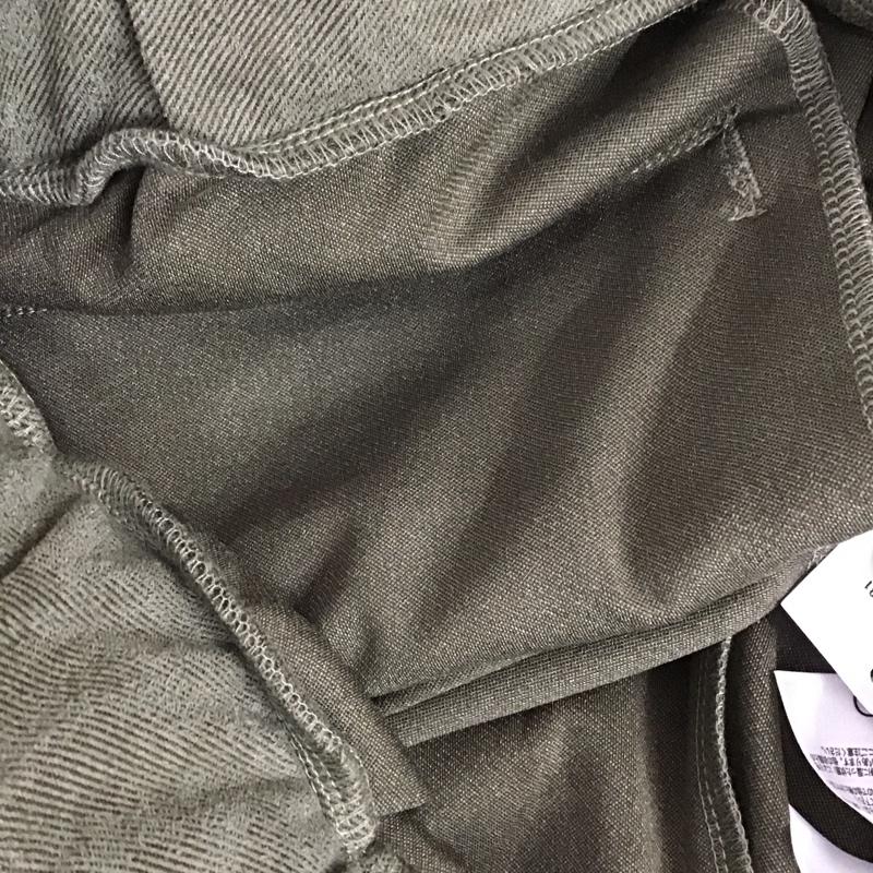 ニコアンド niko and... パンツ スラックス フェイクスエードイージーPT L 無地 カーキ / カーキ /  メンズ USED 古着 中古 10128330