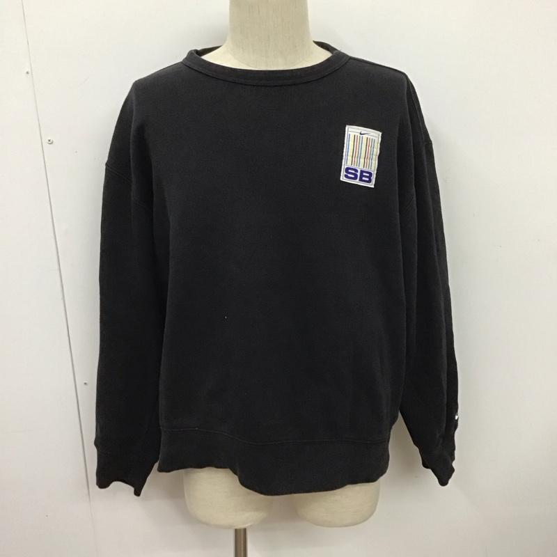 ナイキ NIKE トレーナー 長袖 XL 無地 黒 / ブラック /  メンズ USED 古着 中古 10128335