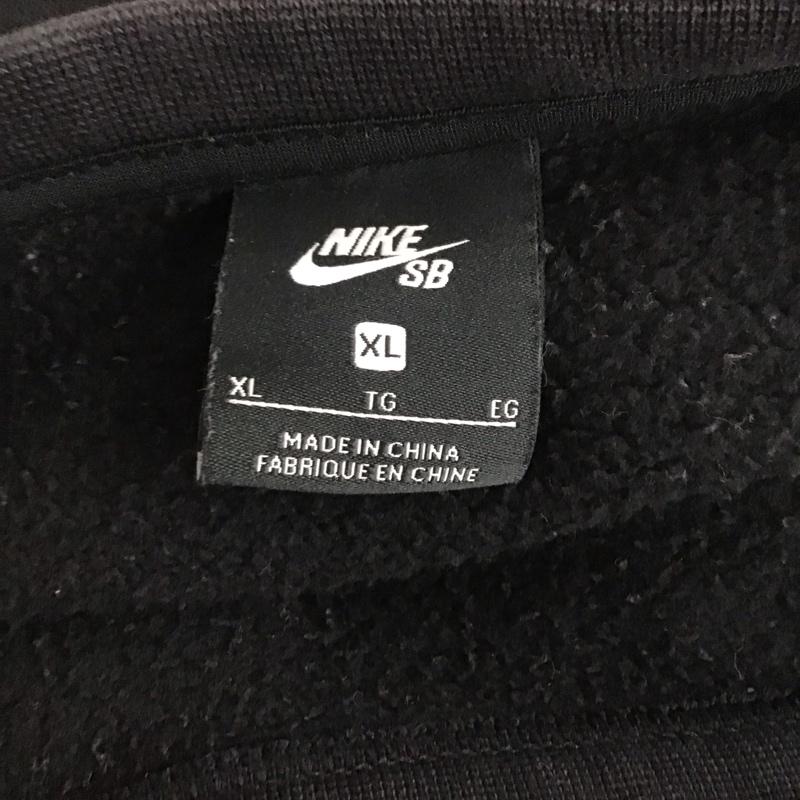 ナイキ NIKE トレーナー 長袖 XL 無地 黒 / ブラック /  メンズ USED 古着 中古 10128335