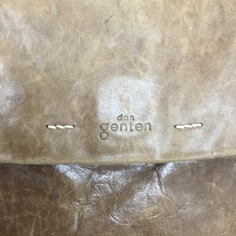 ゲンテン genten ショルダーバッグ ショルダーバッグ Dan genten レザー ロゴ、文字 茶 / ブラウン /  メンズ USED 古着 中古 10128337