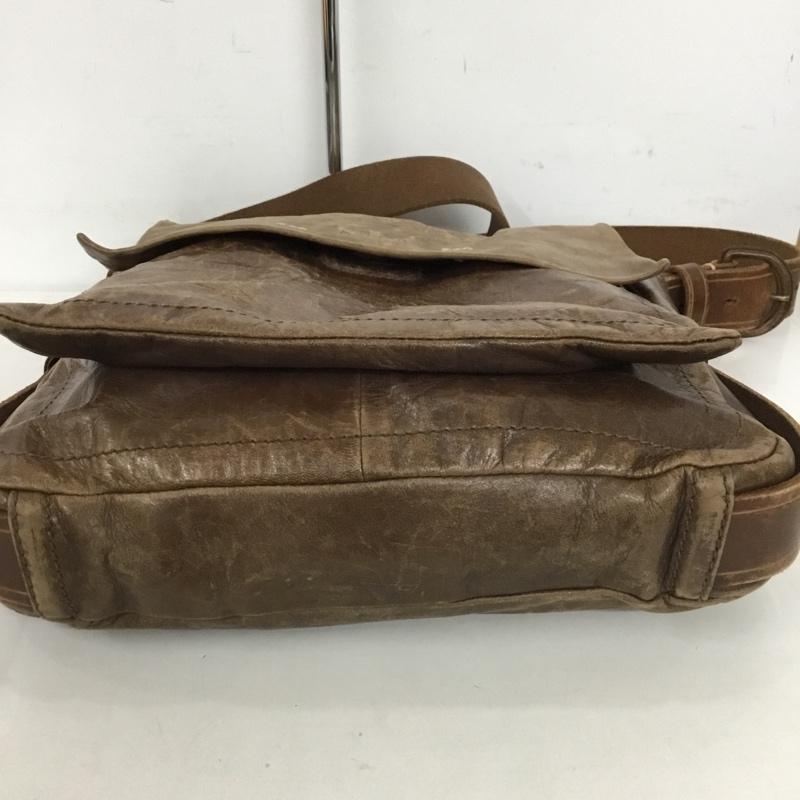 ゲンテン genten ショルダーバッグ ショルダーバッグ Dan genten レザー ロゴ、文字 茶 / ブラウン /  メンズ USED 古着 中古 10128337