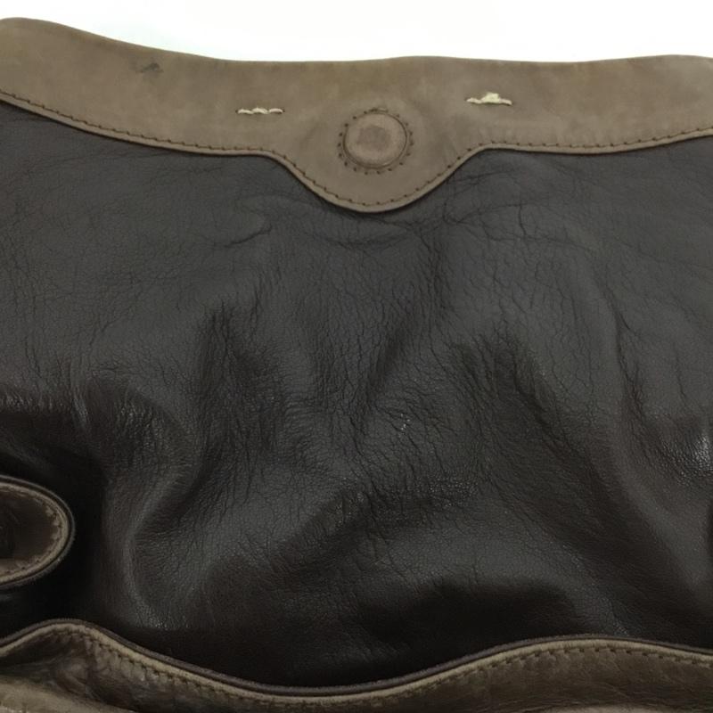 ゲンテン genten ショルダーバッグ ショルダーバッグ Dan genten レザー ロゴ、文字 茶 / ブラウン /  メンズ USED 古着 中古 10128337