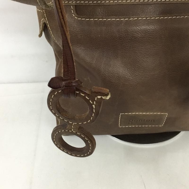 ゲンテン genten ショルダーバッグ ショルダーバッグ レザー 無地 茶 / ブラウン /  レディース USED 古着 中古 10128338