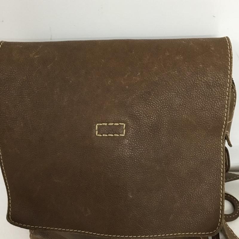ゲンテン genten ショルダーバッグ ショルダーバッグ レザー 無地 茶 / ブラウン /  レディース USED 古着 中古 10128338