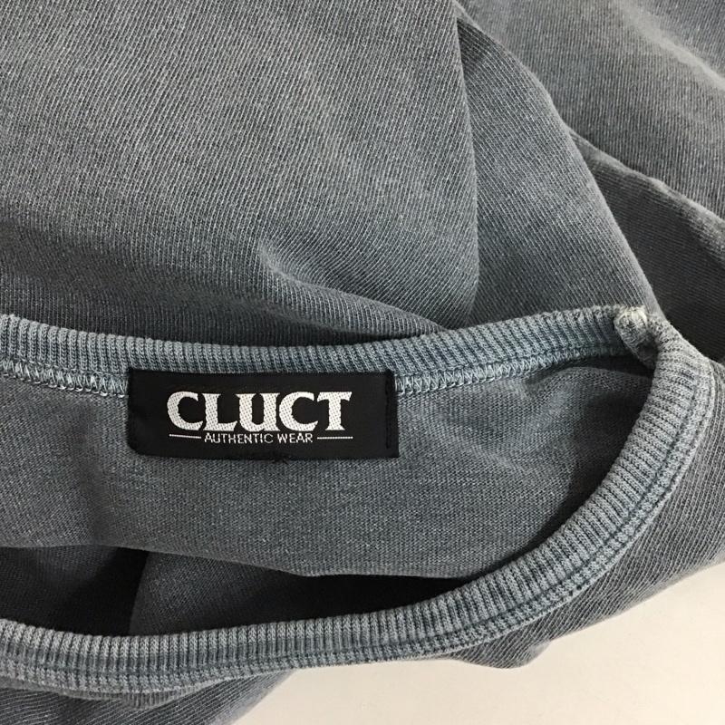 クラクト CLUCT Tシャツ 半袖 ロゴ、文字 X プリント 灰 / グレー /  メンズ USED 古着 中古 10128344