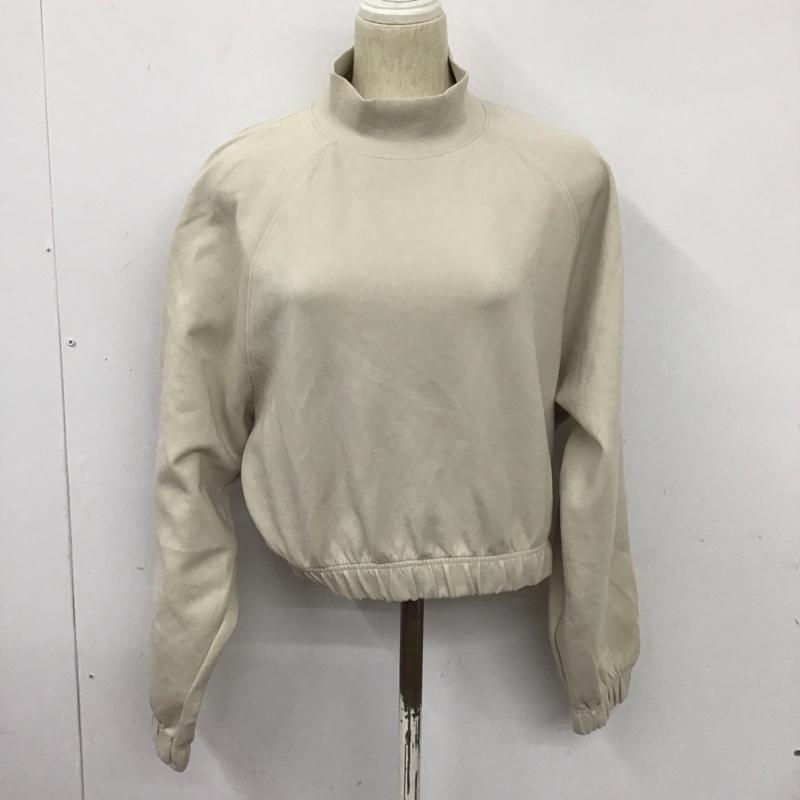 ザラ ZARA トレーナー 長袖 M 無地 ベージュ / ベージュ /  レディース USED 古着 中古 10128353