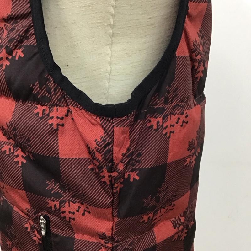カッパ Kappa ベスト ベスト ダウンベスト L 総柄 赤 / レッド /  レディース USED 古着 中古 10128361