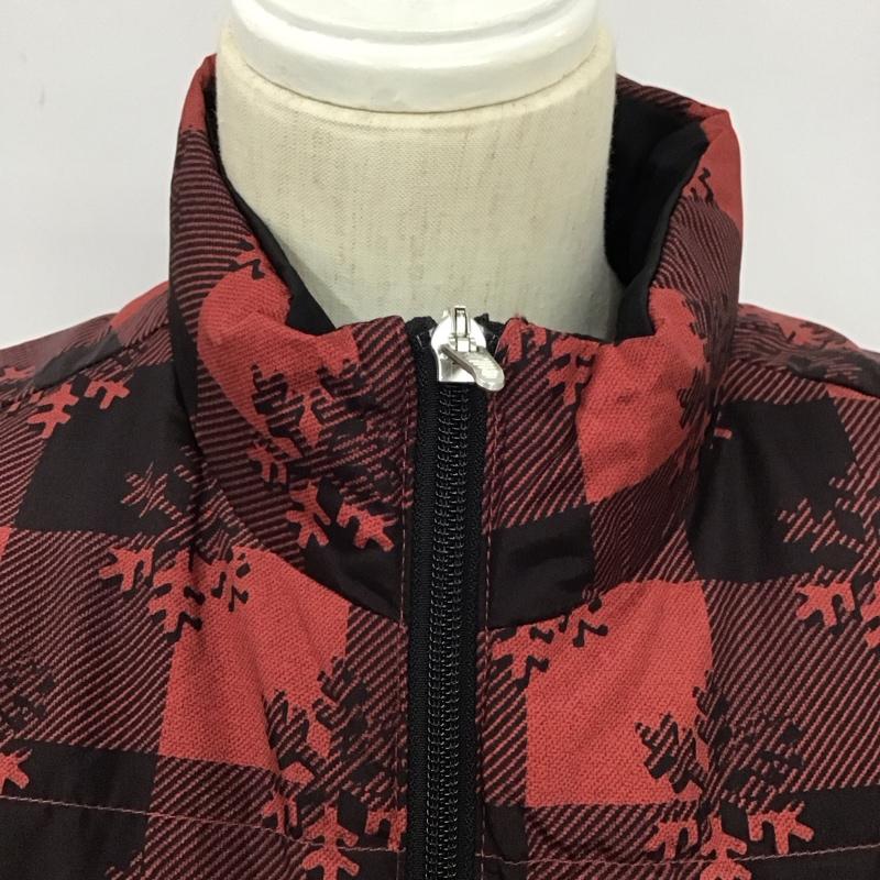 カッパ Kappa ベスト ベスト ダウンベスト L 総柄 赤 / レッド /  レディース USED 古着 中古 10128361