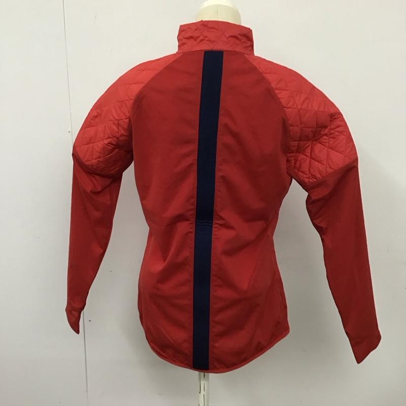 アディダス adidas ジャケット、上着 ジャンパー、ブルゾン L 無地 X ロゴ、文字 赤 / レッド /  レディース USED 古着 中古 10128365
