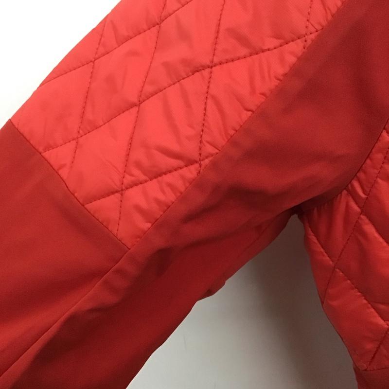 アディダス adidas ジャケット、上着 ジャンパー、ブルゾン L 無地 X ロゴ、文字 赤 / レッド /  レディース USED 古着 中古 10128365