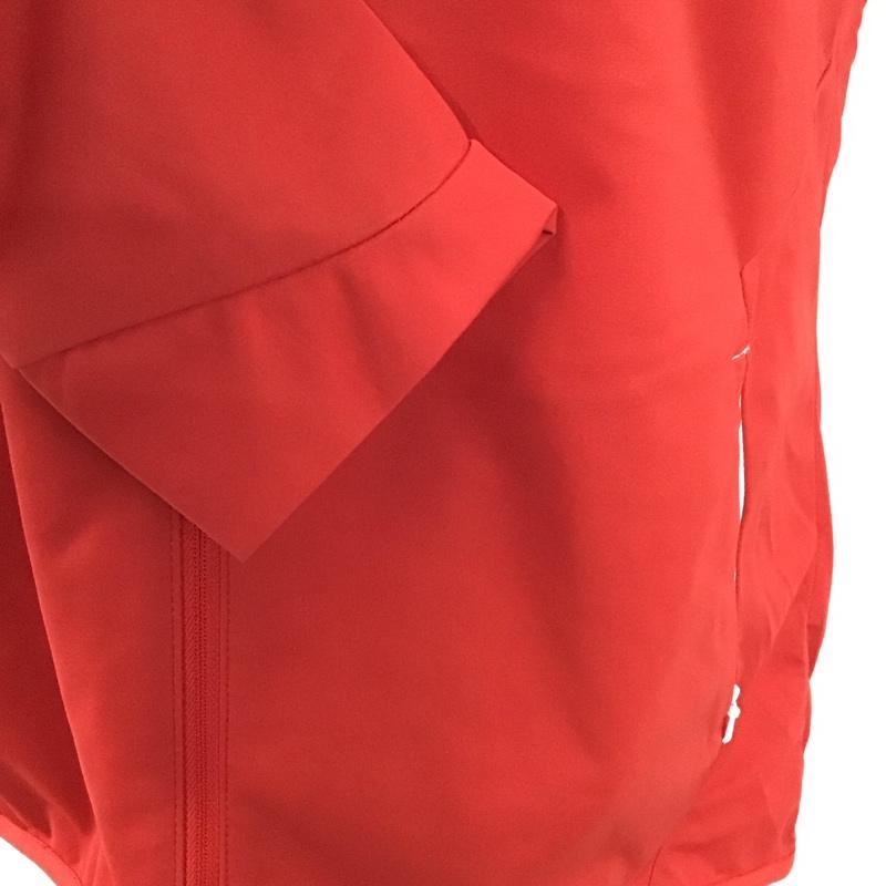アディダス adidas ジャケット、上着 ジャンパー、ブルゾン L 無地 X ロゴ、文字 赤 / レッド /  レディース USED 古着 中古 10128365