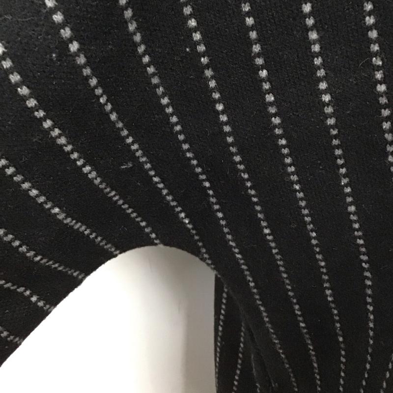 ザラ ZARA ワンピース ひざ丈スカート S ストライプ 黒 / ブラック /  レディース USED 古着 中古 10128366