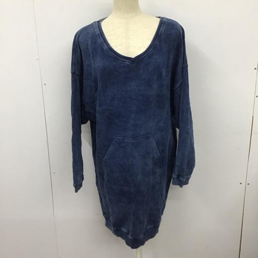 ディーゼル DIESEL ワンピース ひざ丈スカート S 無地 インディゴ / インディゴ /  レディース USED 古着 中古 10128368
