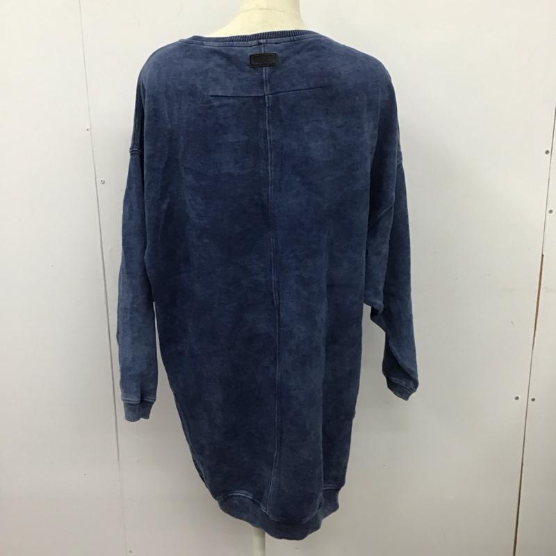 ディーゼル DIESEL ワンピース ひざ丈スカート S 無地 インディゴ / インディゴ /  レディース USED 古着 中古 10128368