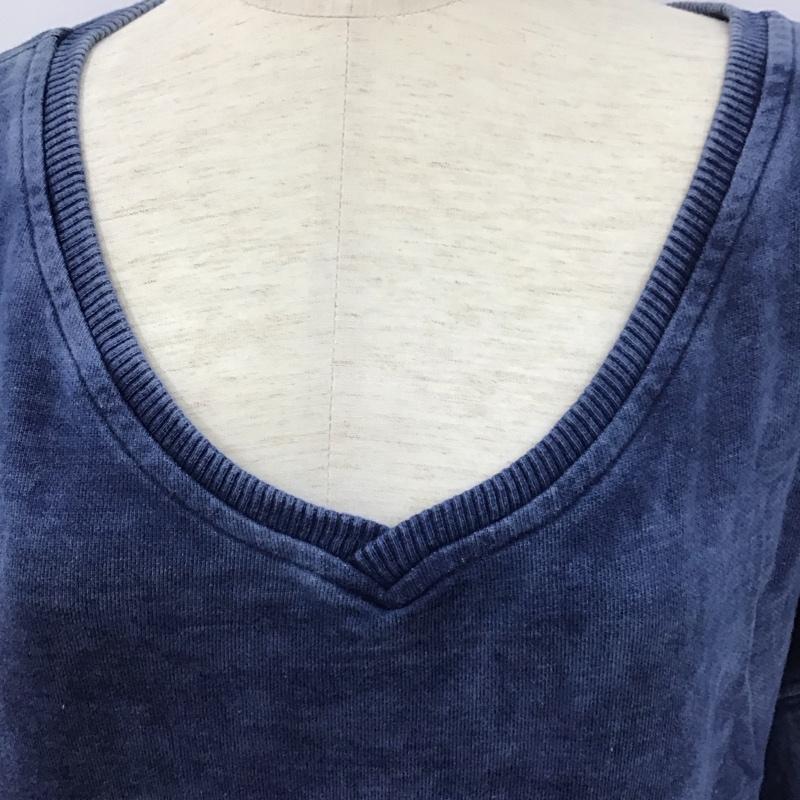 ディーゼル DIESEL ワンピース ひざ丈スカート S 無地 インディゴ / インディゴ /  レディース USED 古着 中古 10128368