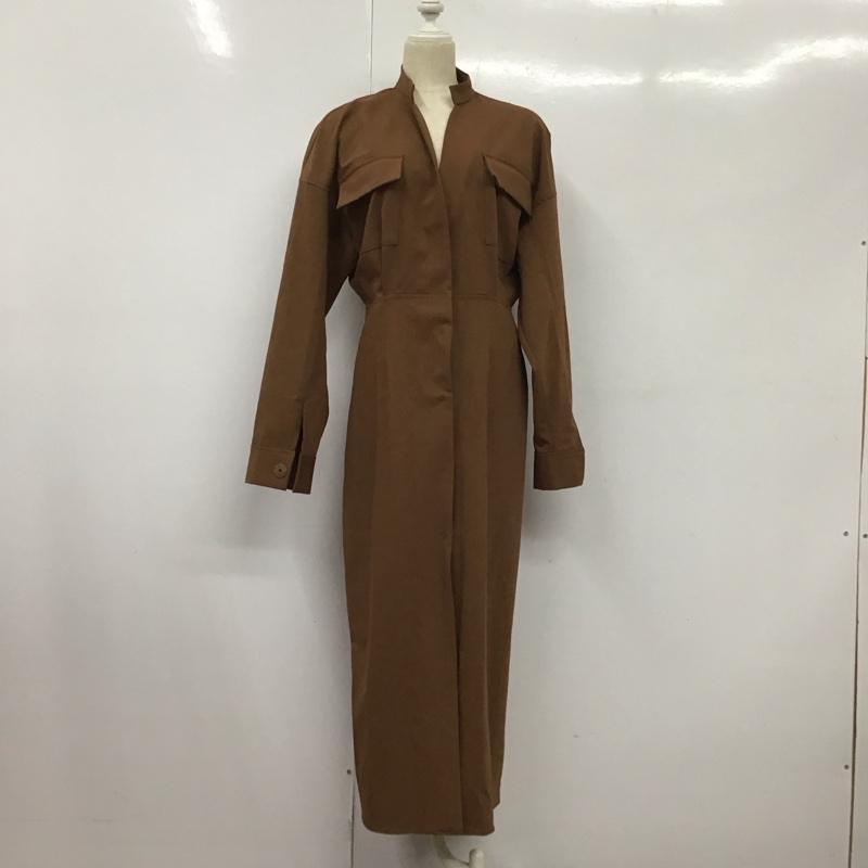 ザラ ZARA ワンピース ロングスカート M 無地 茶 / ブラウン /  レディース USED 古着 中古 10128371