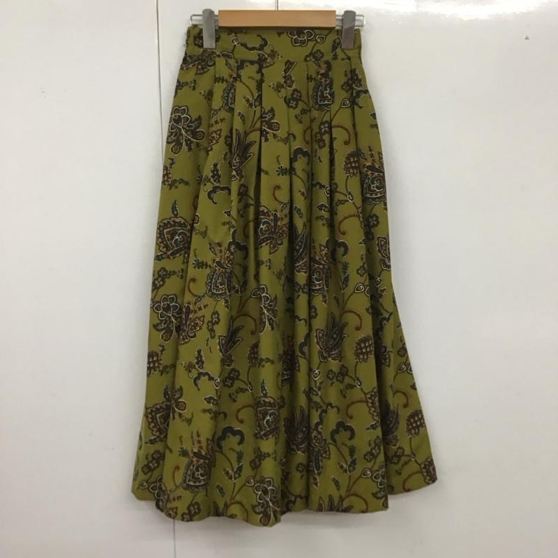 アリシアページボーイ alicia PAGEBOY スカート ロングスカート FREE 総柄 カーキ / カーキ /  レディース USED 古着 中古 10128376