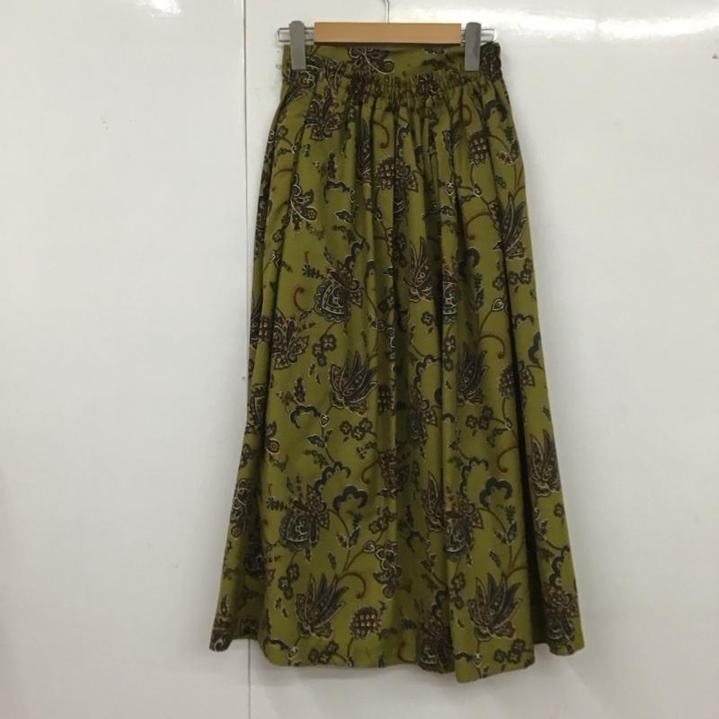 アリシアページボーイ alicia PAGEBOY スカート ロングスカート FREE 総柄 カーキ / カーキ /  レディース USED 古着 中古 10128376