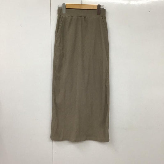 ナノユニバース nano・universe スカート ロングスカート 6733130326 LB.04 カット楊柳シャーリングスカート FREE 無地 ベージュ / ベージュ /  レディース USED 古着 中古 10128379