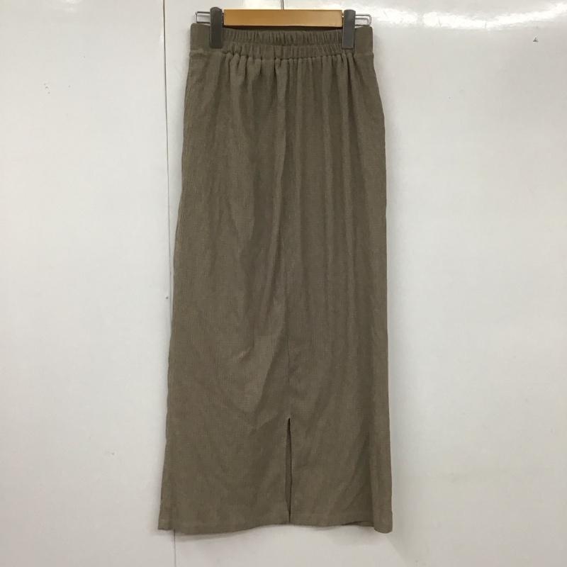 ナノユニバース nano・universe スカート ロングスカート 6733130326 LB.04 カット楊柳シャーリングスカート FREE 無地 ベージュ / ベージュ /  レディース USED 古着 中古 10128379