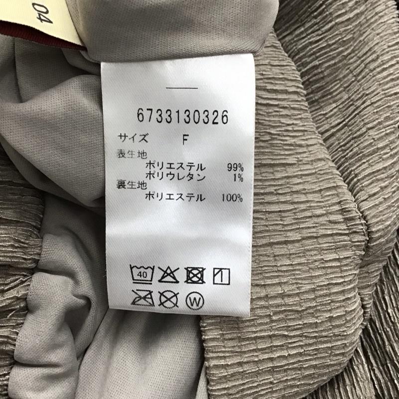 ナノユニバース nano・universe スカート ロングスカート 6733130326 LB.04 カット楊柳シャーリングスカート FREE 無地 ベージュ / ベージュ /  レディース USED 古着 中古 10128379