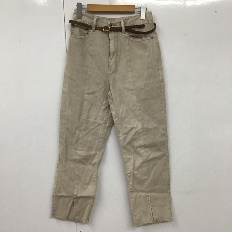 ダブルクローゼット w closet パンツ デニム、ジーンズ FREE 無地 ベージュ / ベージュ /  レディース USED 古着 中古 10128385