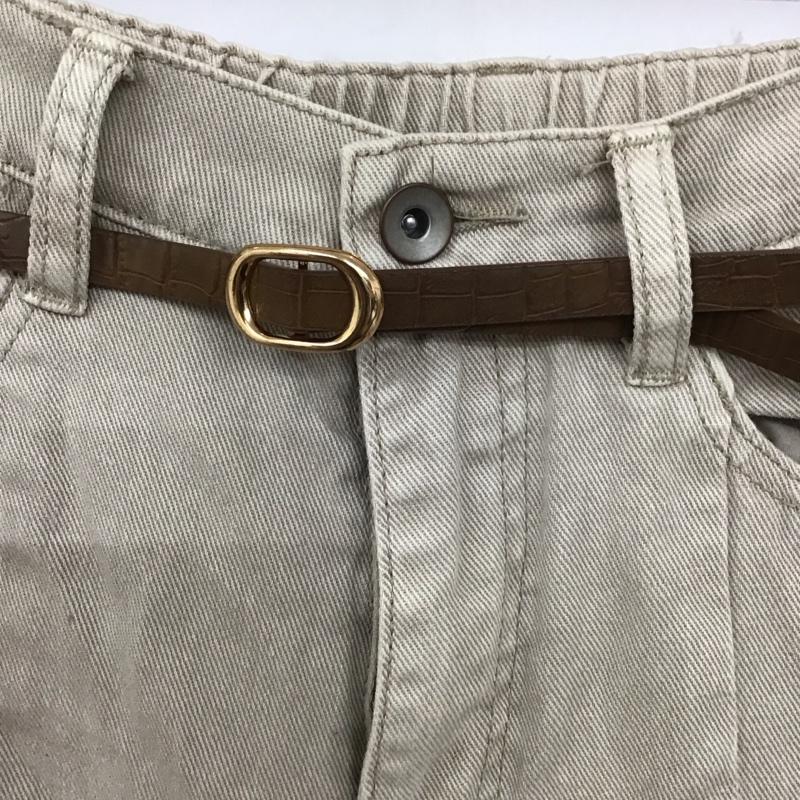 ダブルクローゼット w closet パンツ デニム、ジーンズ FREE 無地 ベージュ / ベージュ /  レディース USED 古着 中古 10128385