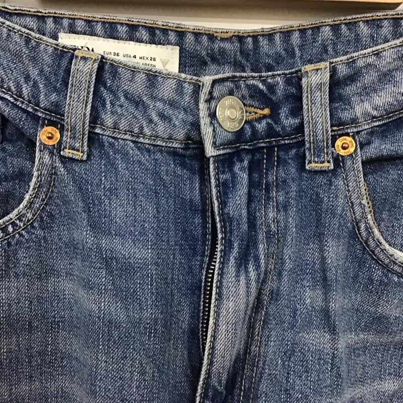 ザラ ZARA パンツ デニム、ジーンズ 26インチ 無地 水色 / ライトブルー /  レディース USED 古着 中古 10128386