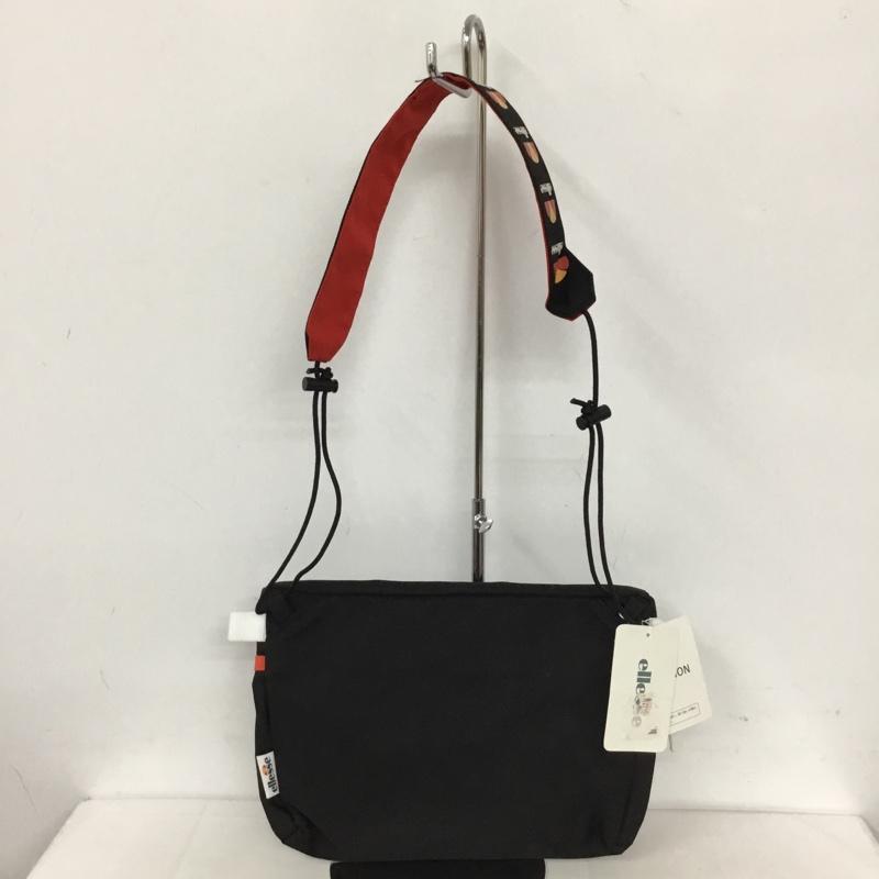 エレッセ ellesse ショルダーバッグ ショルダーバッグ EB7012 サコッシュ タグ付き FREE ロゴ、文字 黒 / ブラック /  メンズ USED 古着 中古 10128394