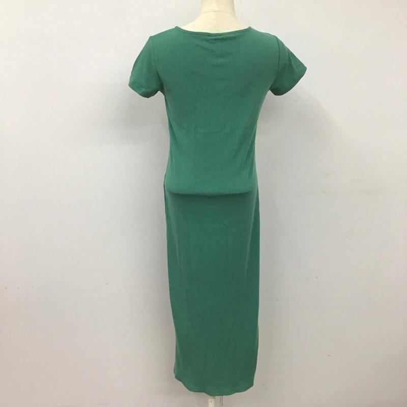 エックスガール X-girl ワンピース ロングスカート 2 無地 緑 / グリーン /  レディース USED 古着 中古 10128399