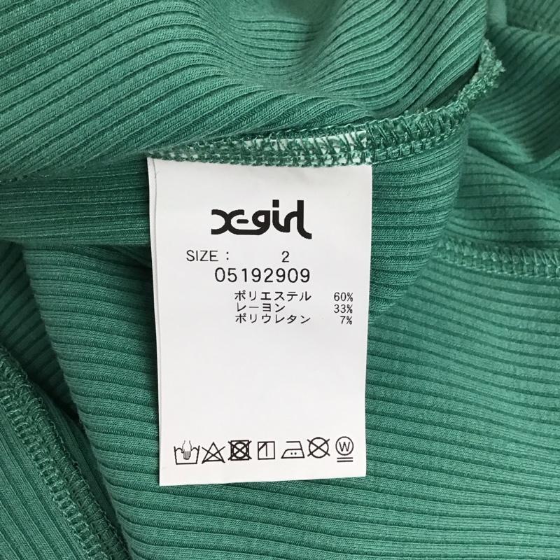 エックスガール X-girl ワンピース ロングスカート 2 無地 緑 / グリーン /  レディース USED 古着 中古 10128399
