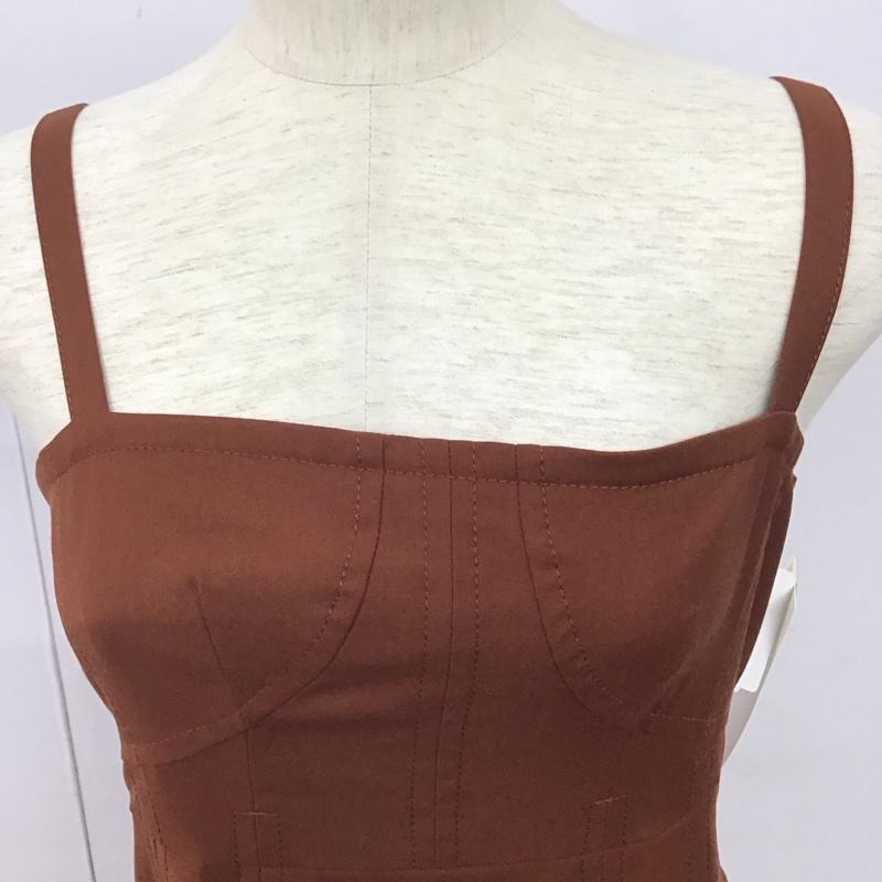 スナイデル SNIDEL ワンピース ロングスカート SWF0194023 19AW/バリエーションコルセットワンピース 0 無地 茶 / ブラウン /  レディース USED 古着 中古 10128412