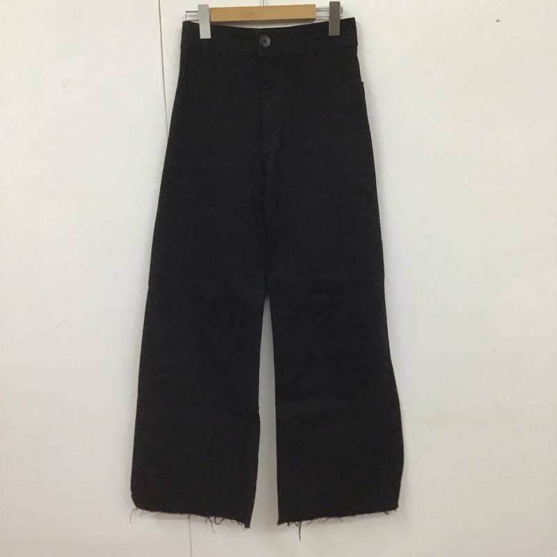 ザラ ZARA パンツ デニム、ジーンズ 無地 黒 / ブラック /  レディース USED 古着 中古 10128433