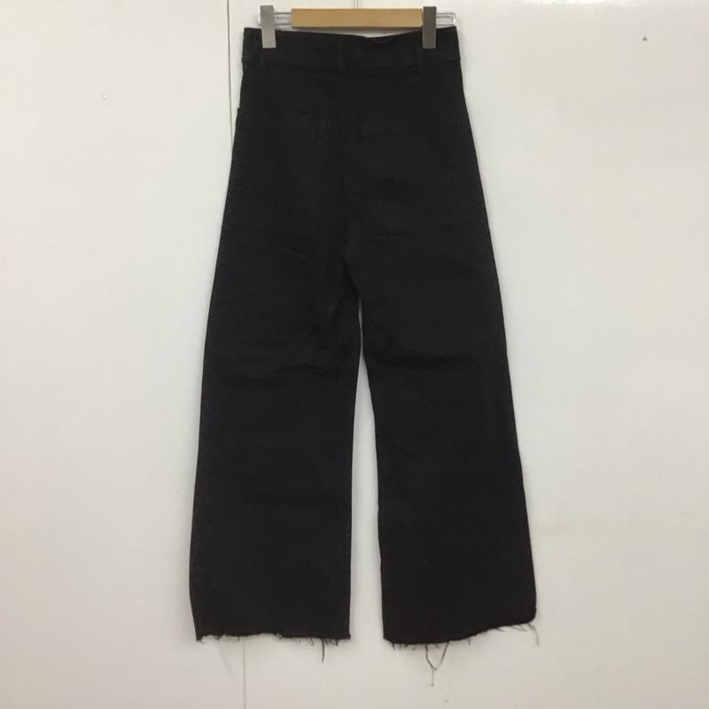ザラ ZARA パンツ デニム、ジーンズ 無地 黒 / ブラック /  レディース USED 古着 中古 10128433