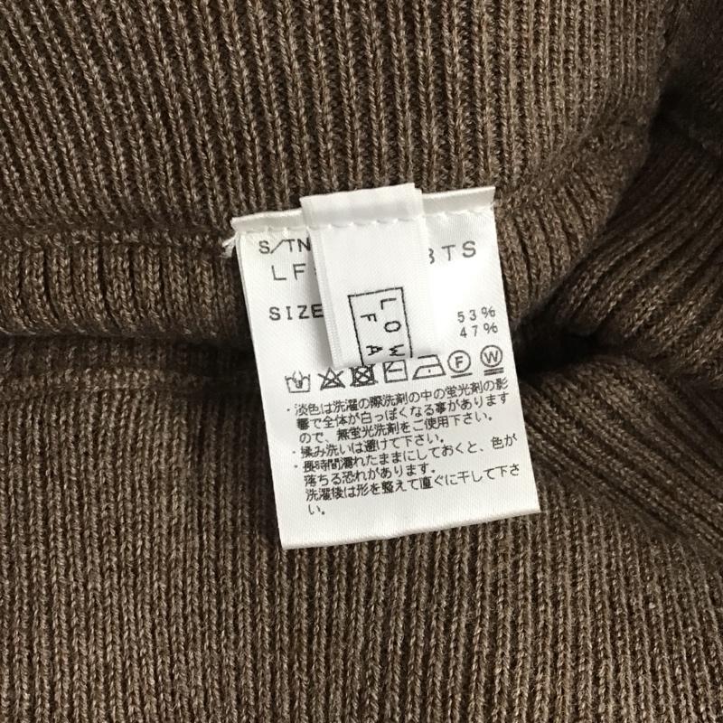 ローリーズファーム LOWRYS FARM パンツ スラックス リブニットパンツ FREE 無地 茶 / ブラウン /  レディース USED 古着 中古 10128436