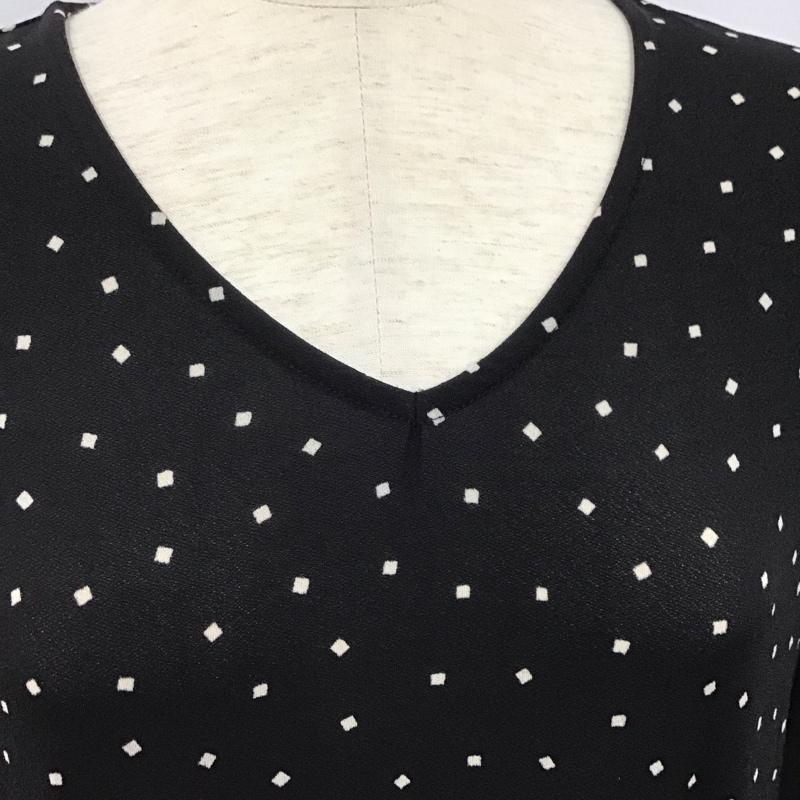 ニコアンド niko and... ワンピース ロングスカート L ドット 黒 / ブラック /  レディース USED 古着 中古 10128443