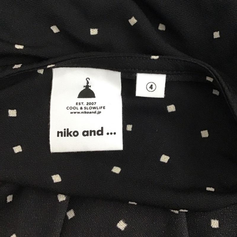 ニコアンド niko and... ワンピース ロングスカート L ドット 黒 / ブラック /  レディース USED 古着 中古 10128443