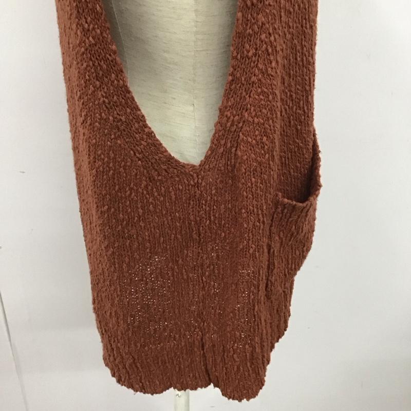 サマンサモスモス Samansa Mos2 ベスト ベスト M 無地 茶 / ブラウン /  レディース USED 古着 中古 10128449