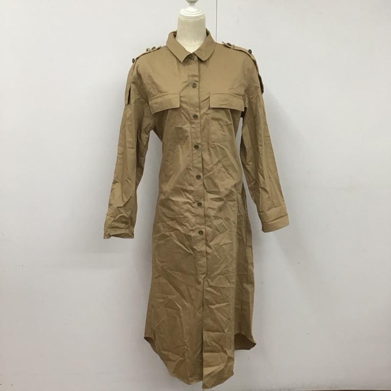 ザラ ZARA ワンピース ロングスカート M 無地 茶 / ブラウン /  レディース USED 古着 中古 10128457