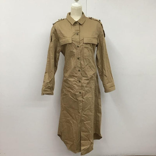 ザラ ZARA ワンピース ロングスカート M 無地 茶 / ブラウン /  レディース USED 古着 中古 10128457