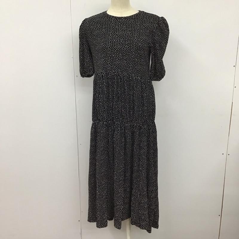 ザラ ZARA ワンピース ロングスカート S ドット 黒 / ブラック /  レディース USED 古着 中古 10128460
