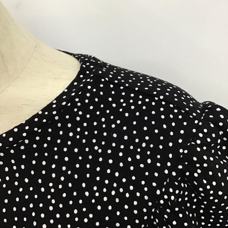 ザラ ZARA ワンピース ロングスカート S ドット 黒 / ブラック /  レディース USED 古着 中古 10128460